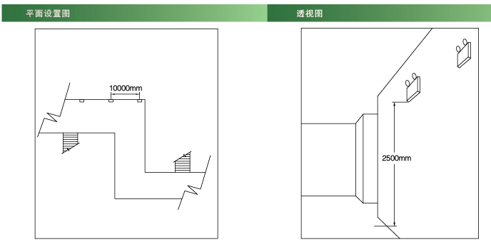 集中電源集中控制型疏散指示燈平面設(shè)置圖